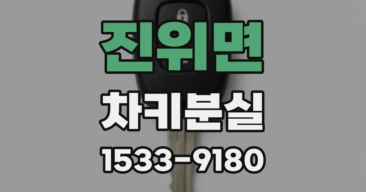 진위면 차키분실