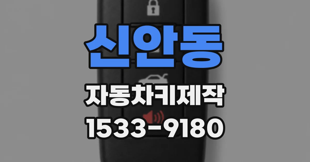 신안동 자동차키제작