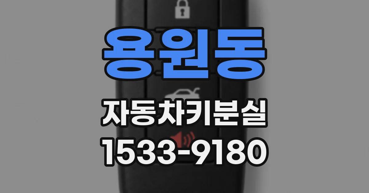 용원동 자동차키분실