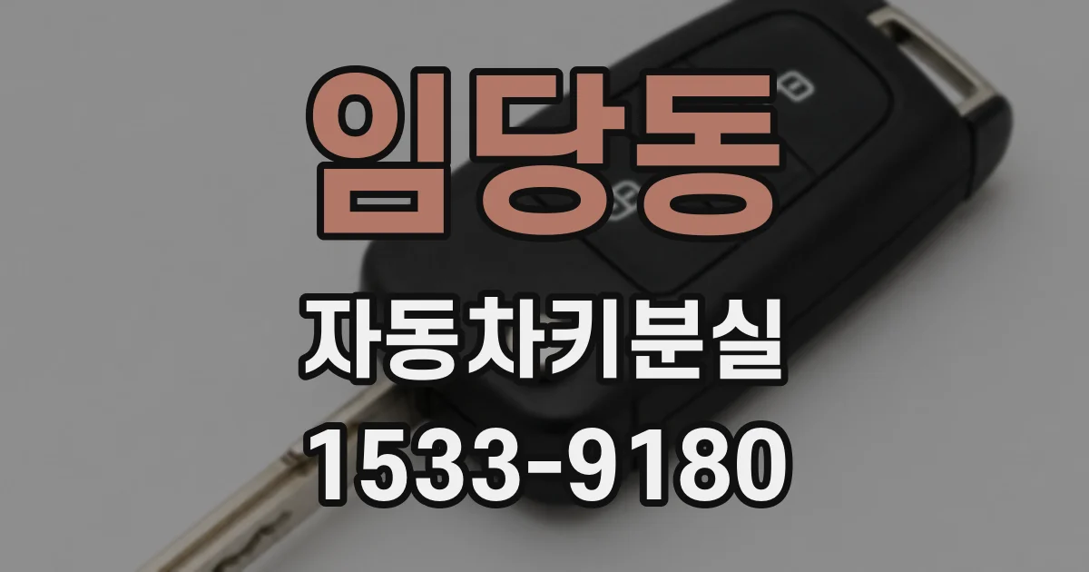 임당동 자동차키분실