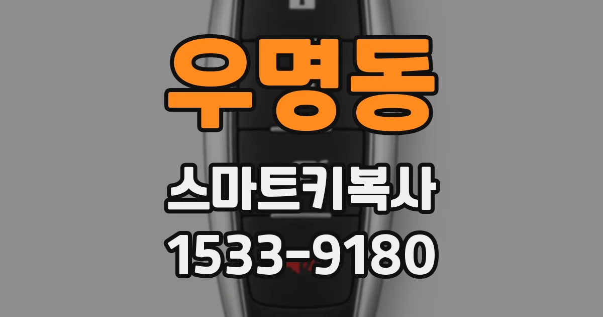 우명동 스마트키복사