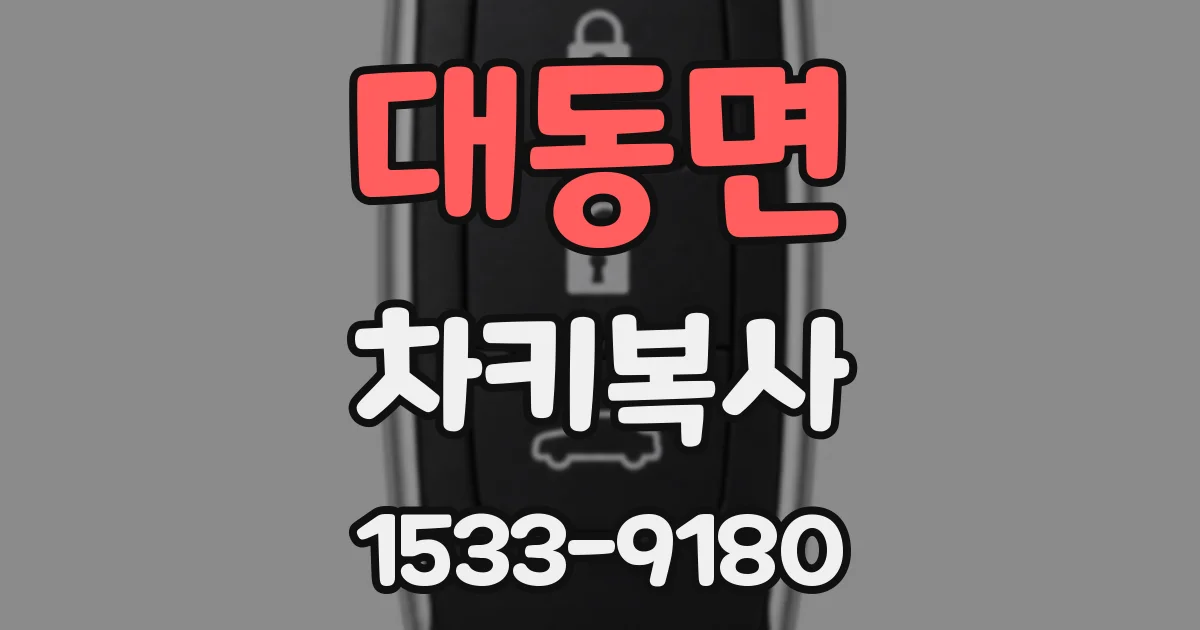 대동면 차키복사