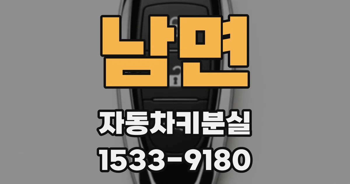 남면 자동차키분실