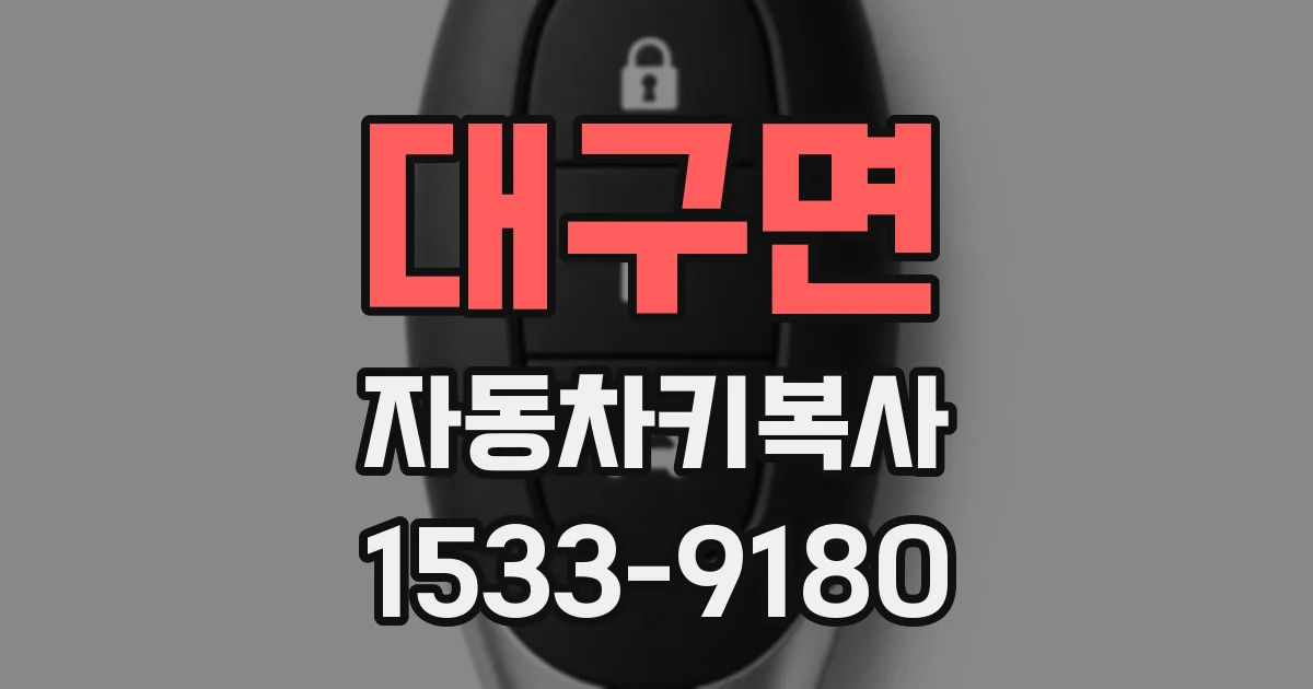 대구면 자동차키복사