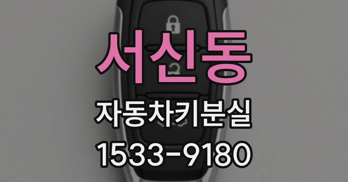 서신동 자동차키분실