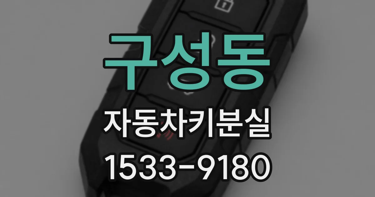 구성동 자동차키분실