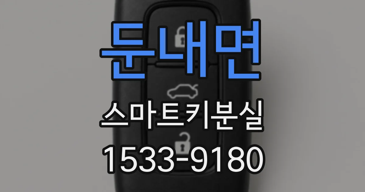 둔내면 스마트키분실