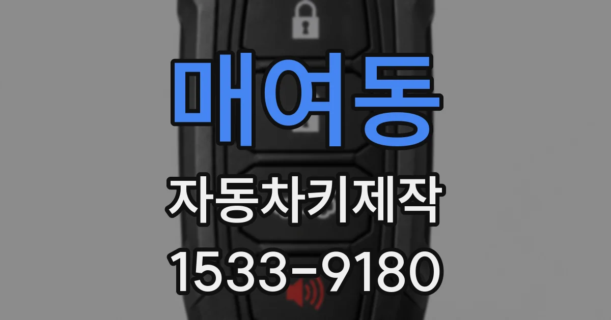 매여동 자동차키제작