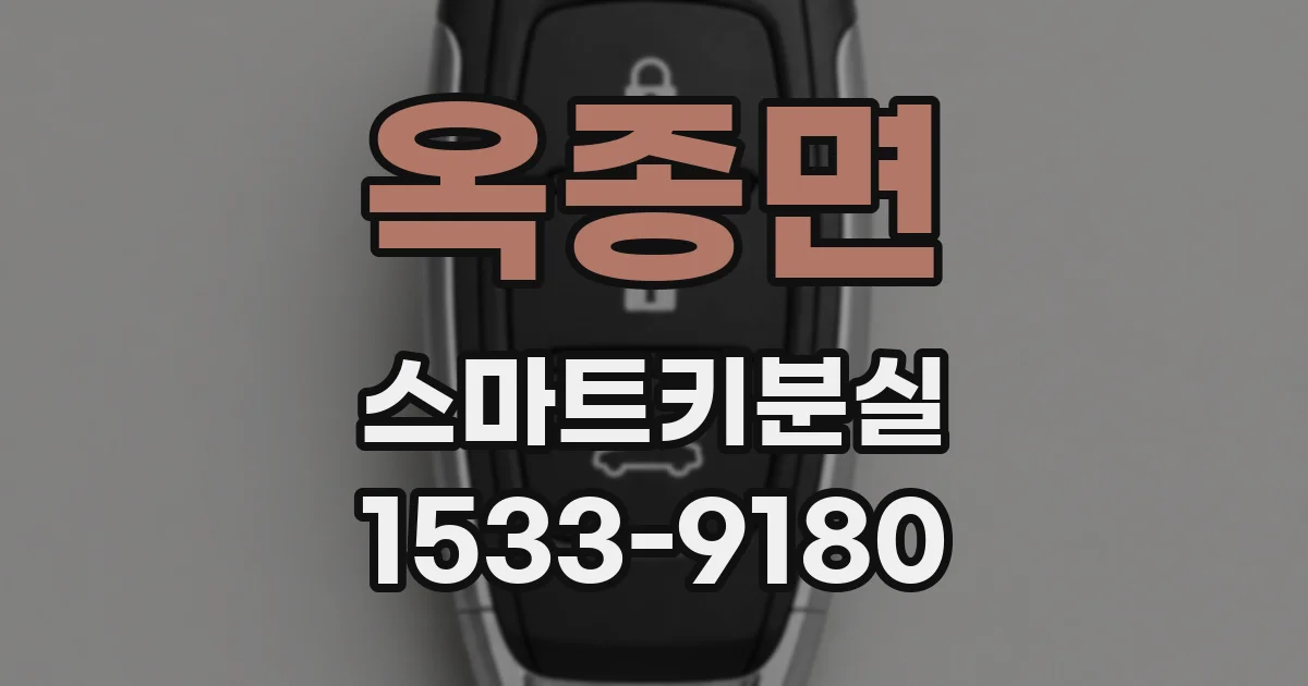 옥종면 스마트키분실