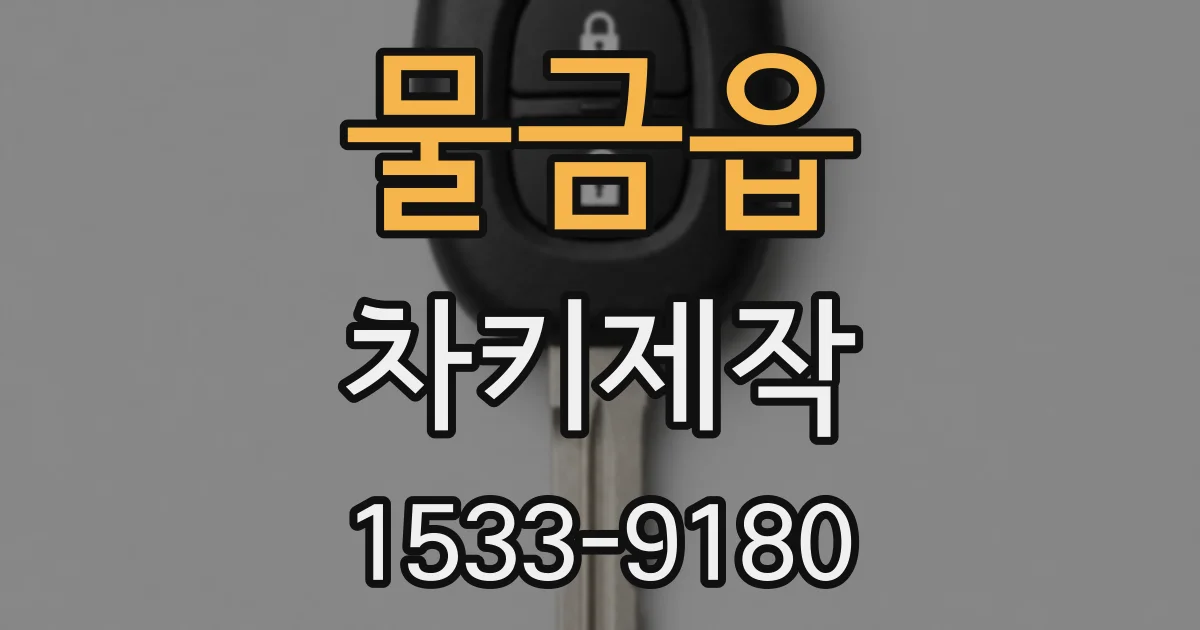 물금읍 차키제작