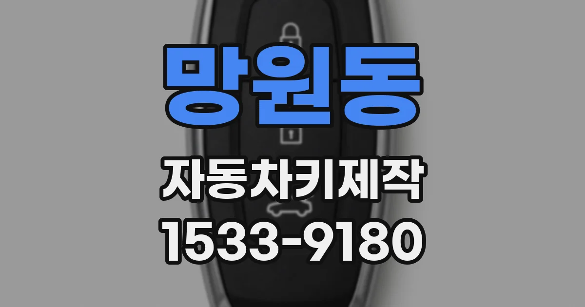 망원동 자동차키제작