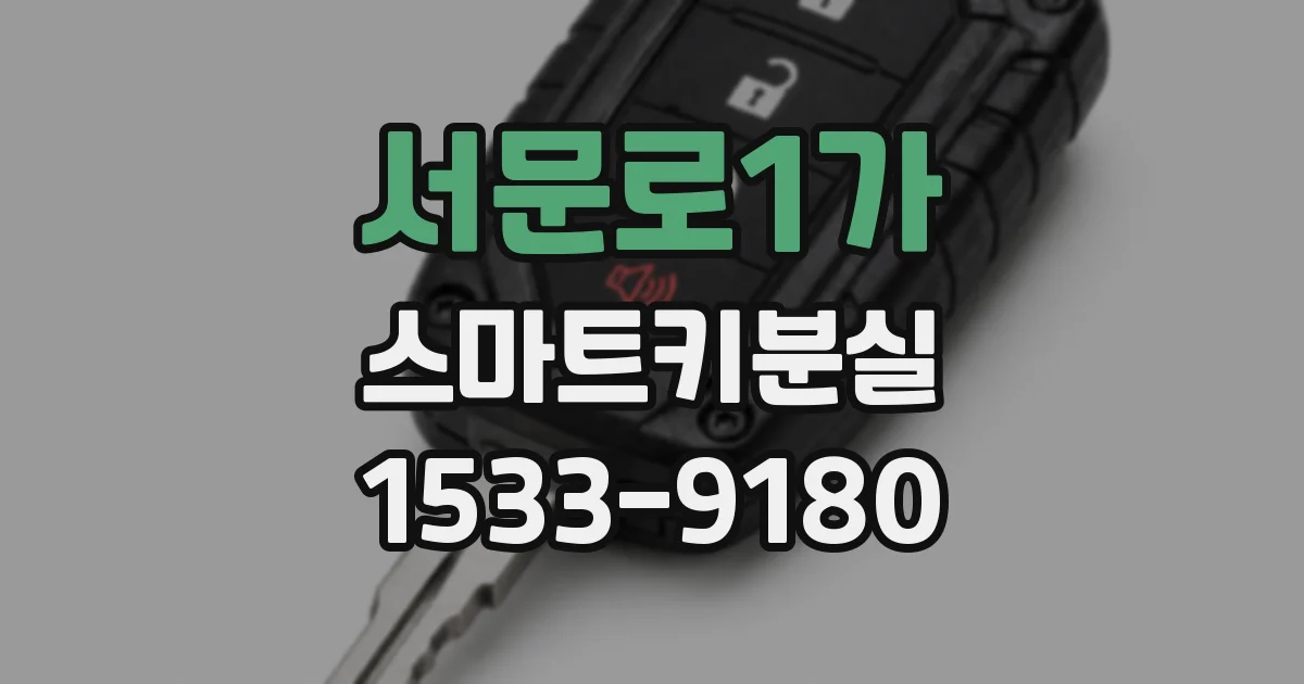 서문로1가 스마트키분실