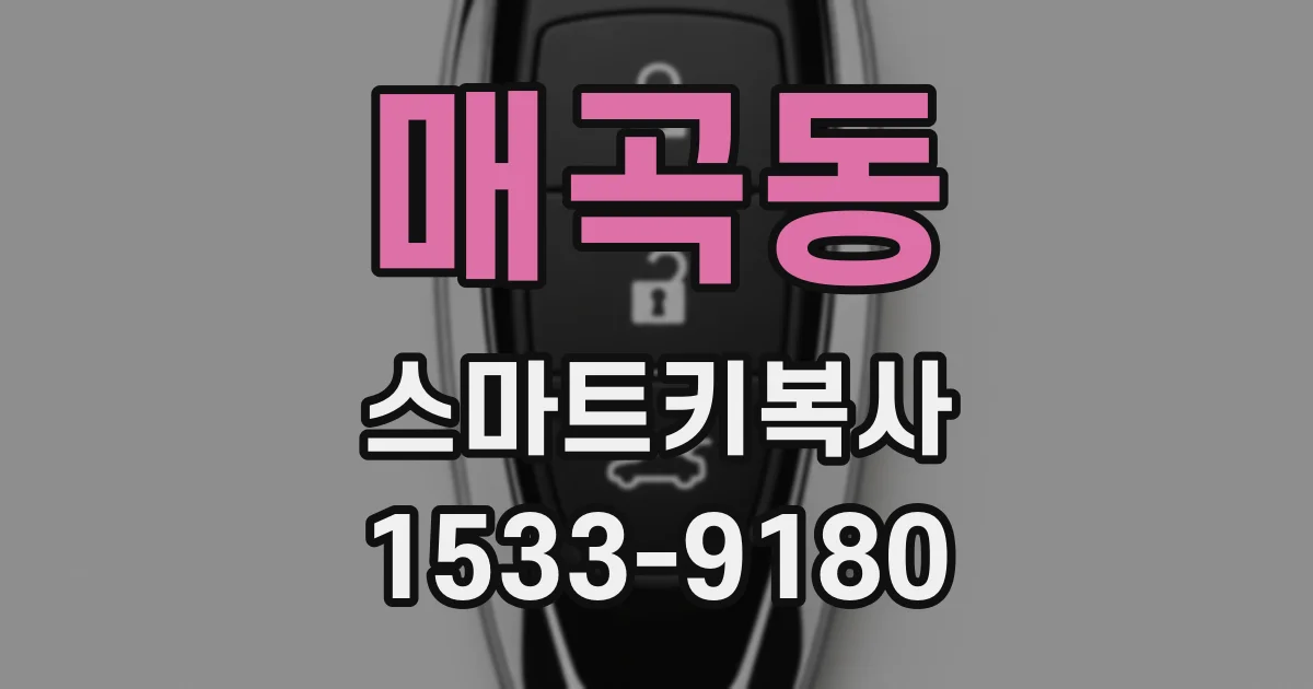 매곡동 스마트키복사
