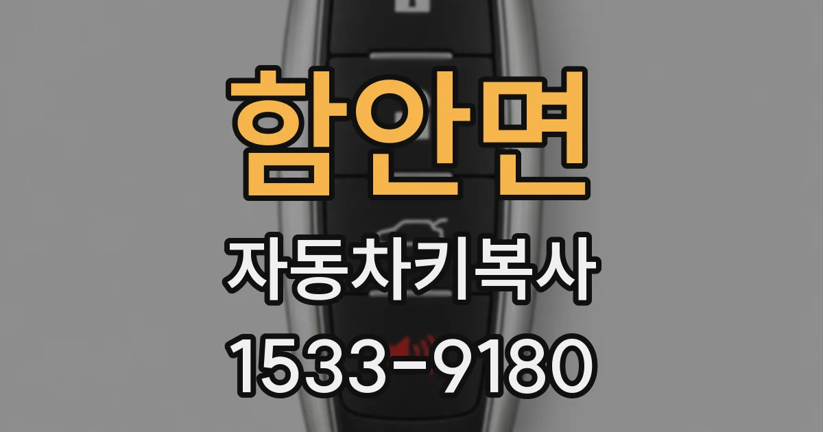함안면 자동차키복사