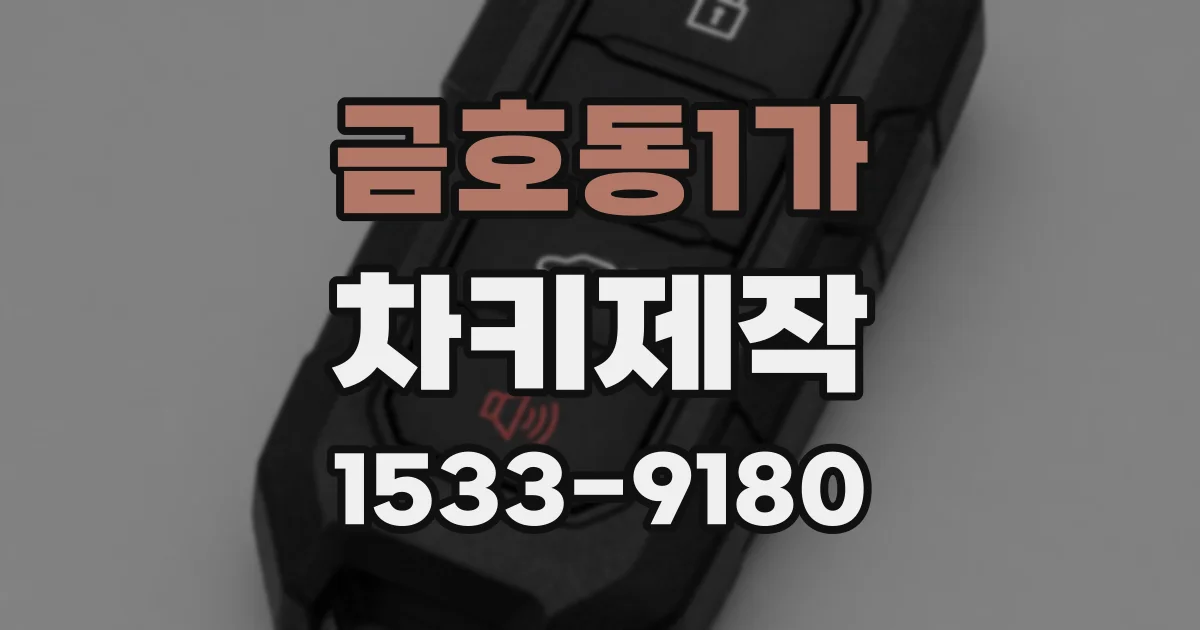 금호동1가 차키제작