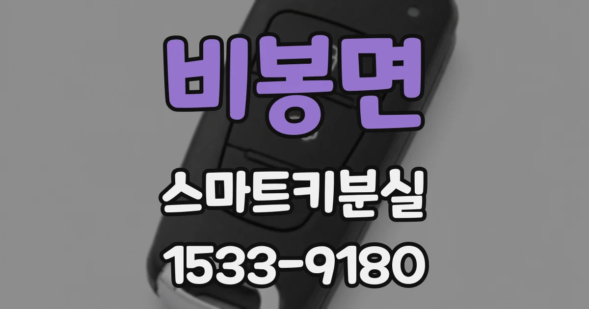 비봉면 스마트키분실