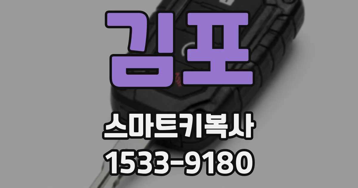 김포 스마트키복사