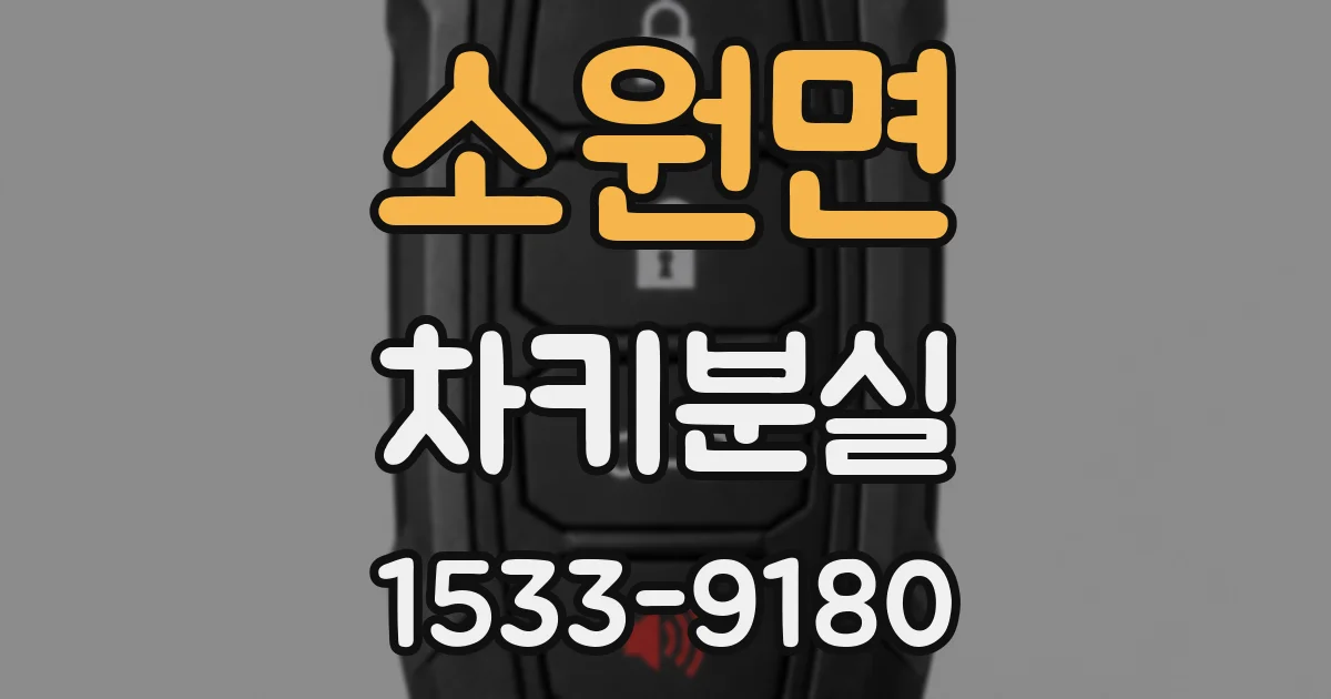 소원면 차키분실