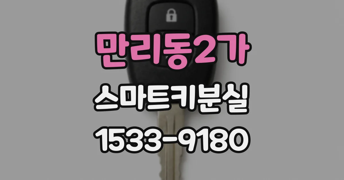 만리동2가 스마트키분실