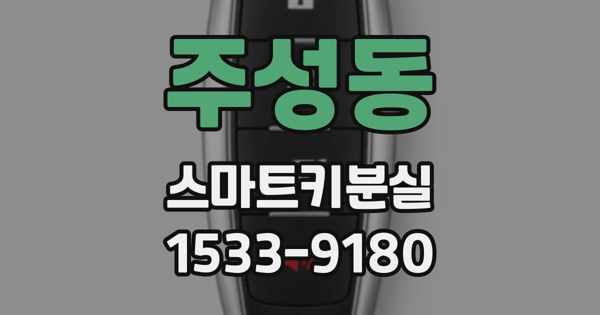 주성동 스마트키분실