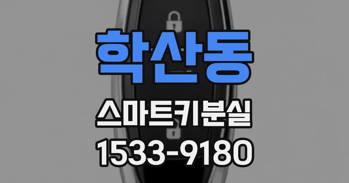 학산동 스마트키분실