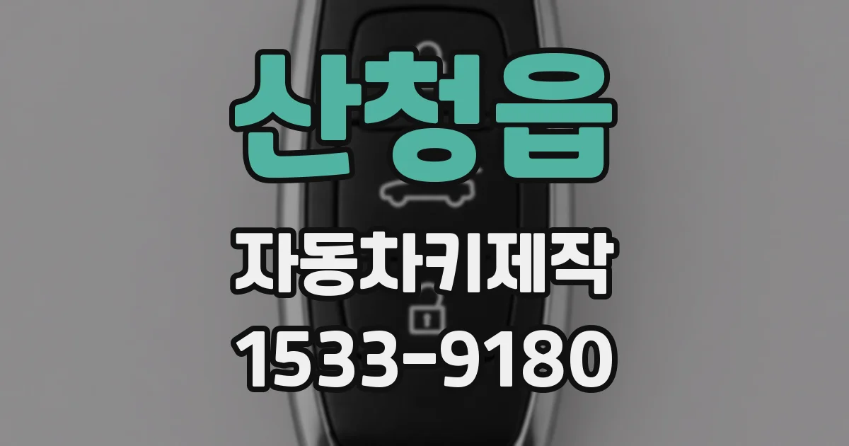산청읍 자동차키제작