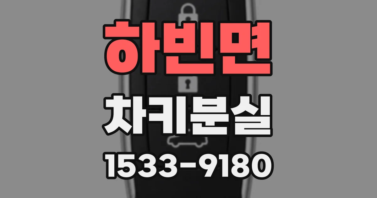 하빈면 차키분실