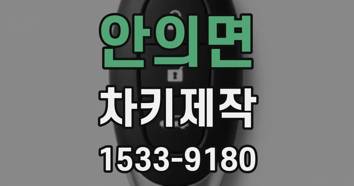 안의면 차키제작