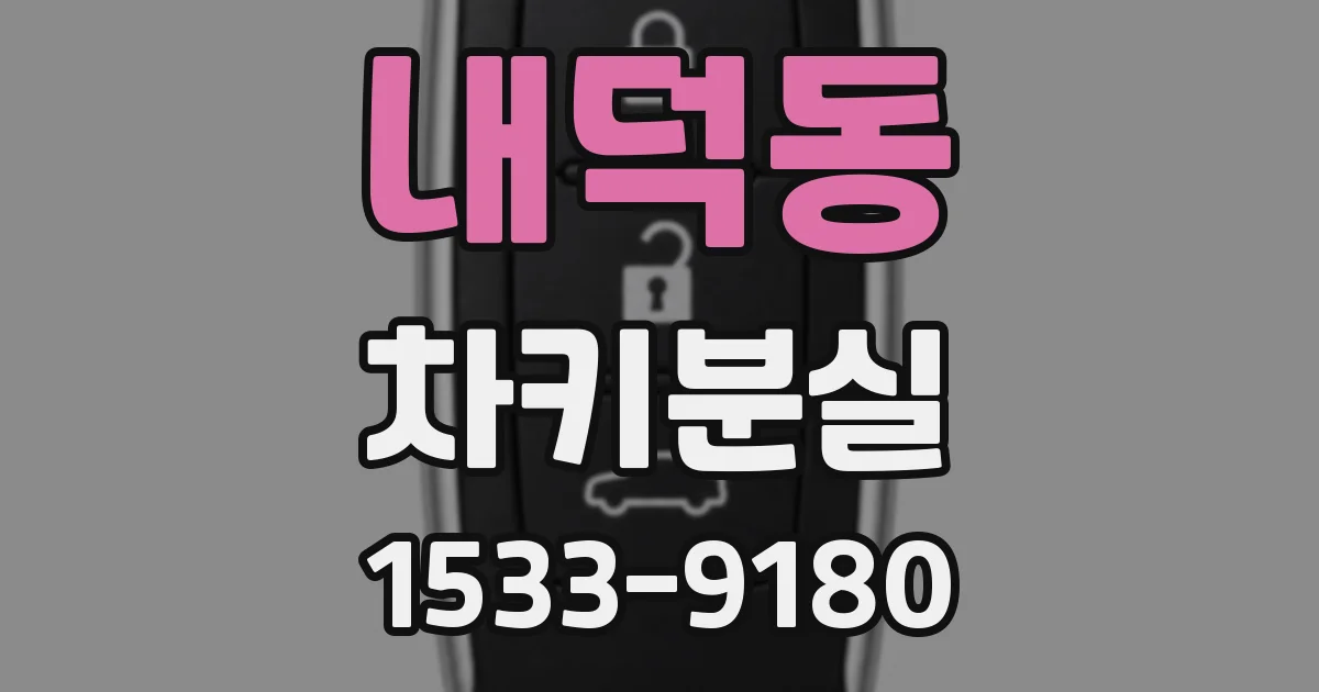 내덕동 차키분실