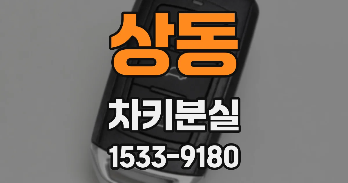 상동 차키분실