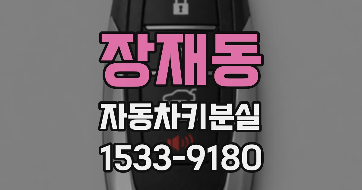 장재동 자동차키분실