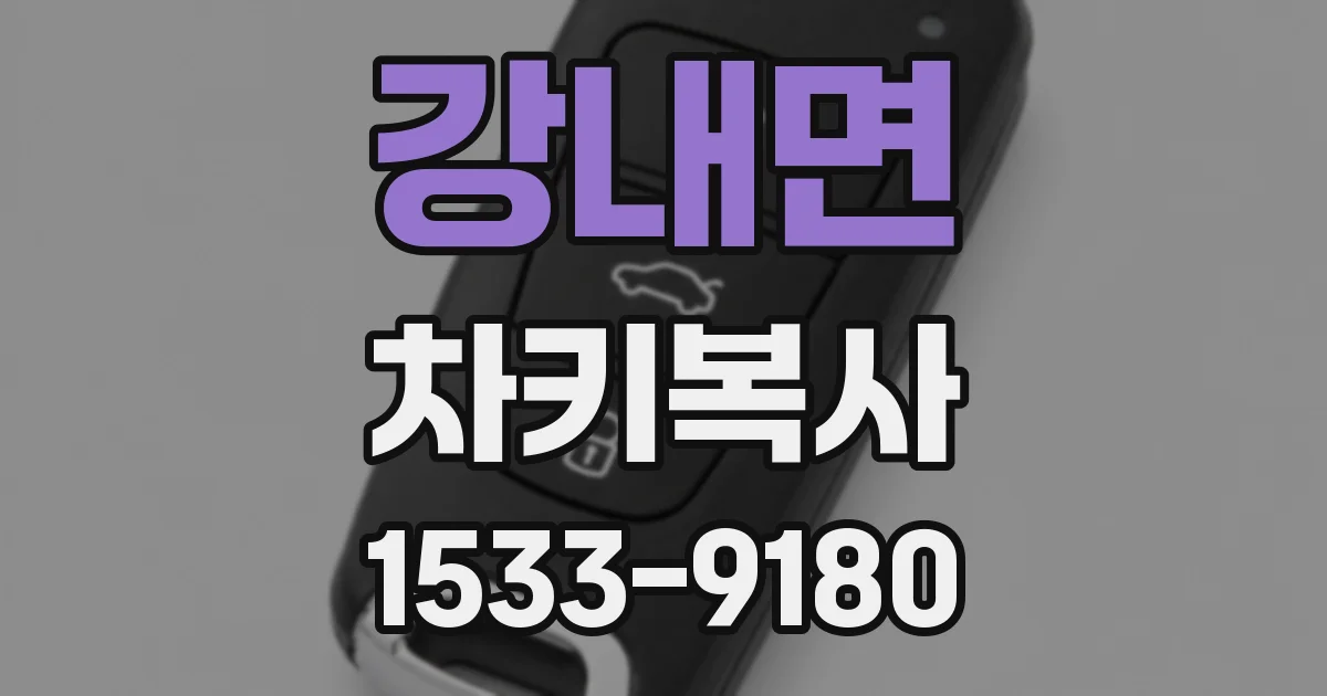 강내면 차키복사
