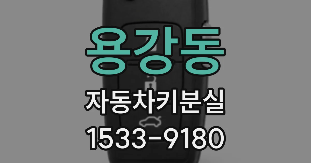 용강동 자동차키분실