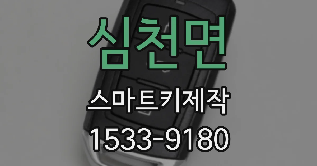 심천면 스마트키제작