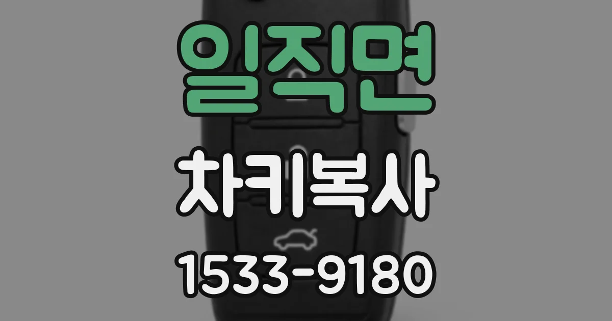 일직면 차키복사