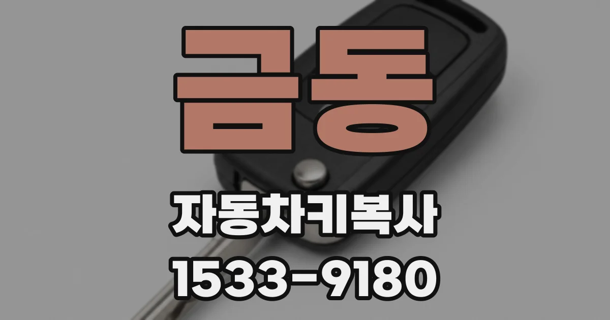 금동 자동차키복사