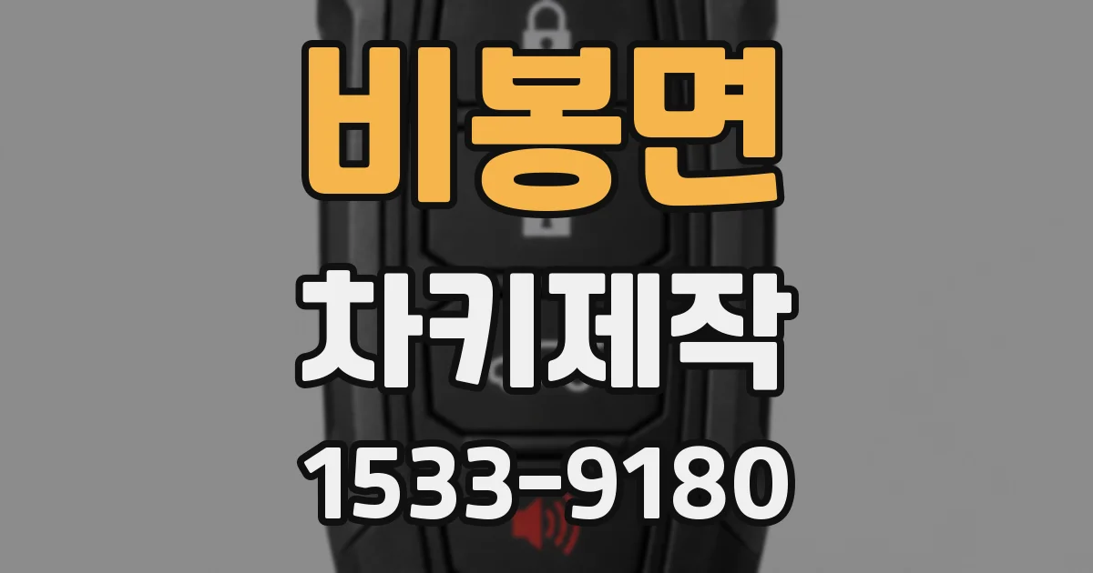 비봉면 차키제작