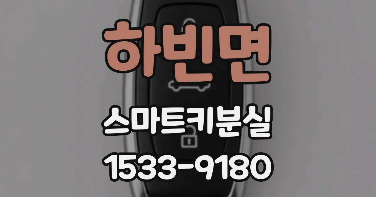 하빈면 스마트키분실