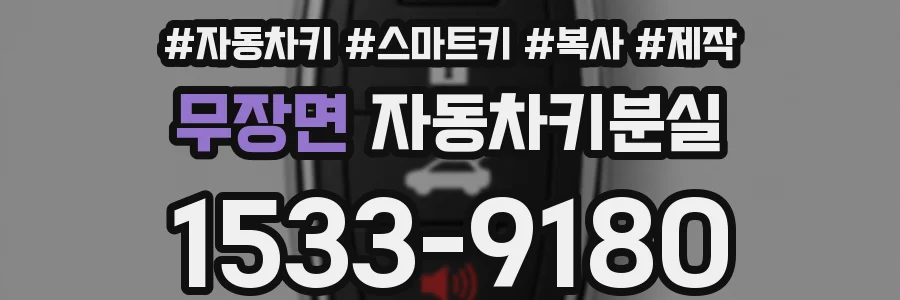 무장면 자동차키분실