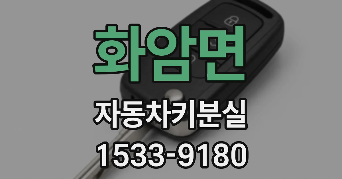 화암면 자동차키분실