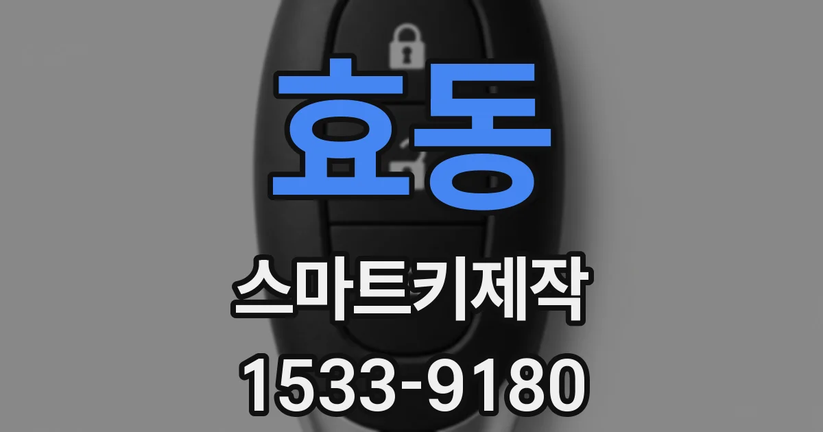 효동 스마트키제작