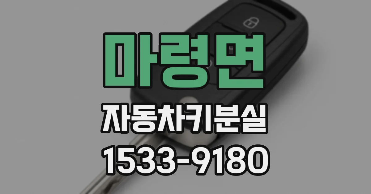 마령면 자동차키분실