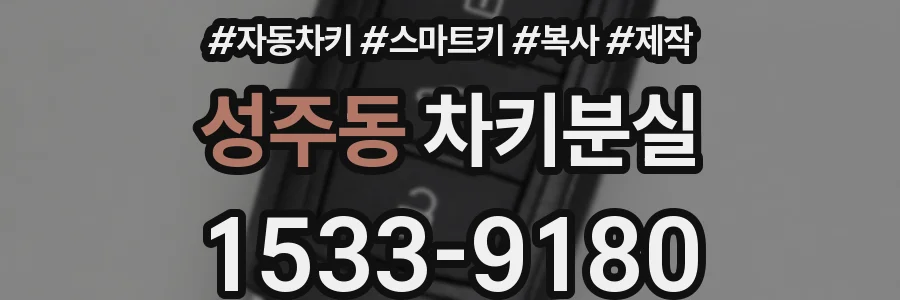 성주동 차키분실