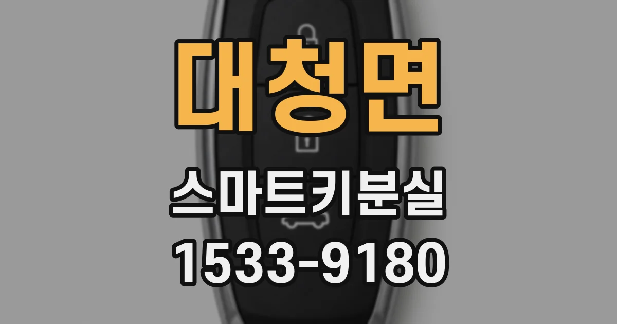 대청면 스마트키분실