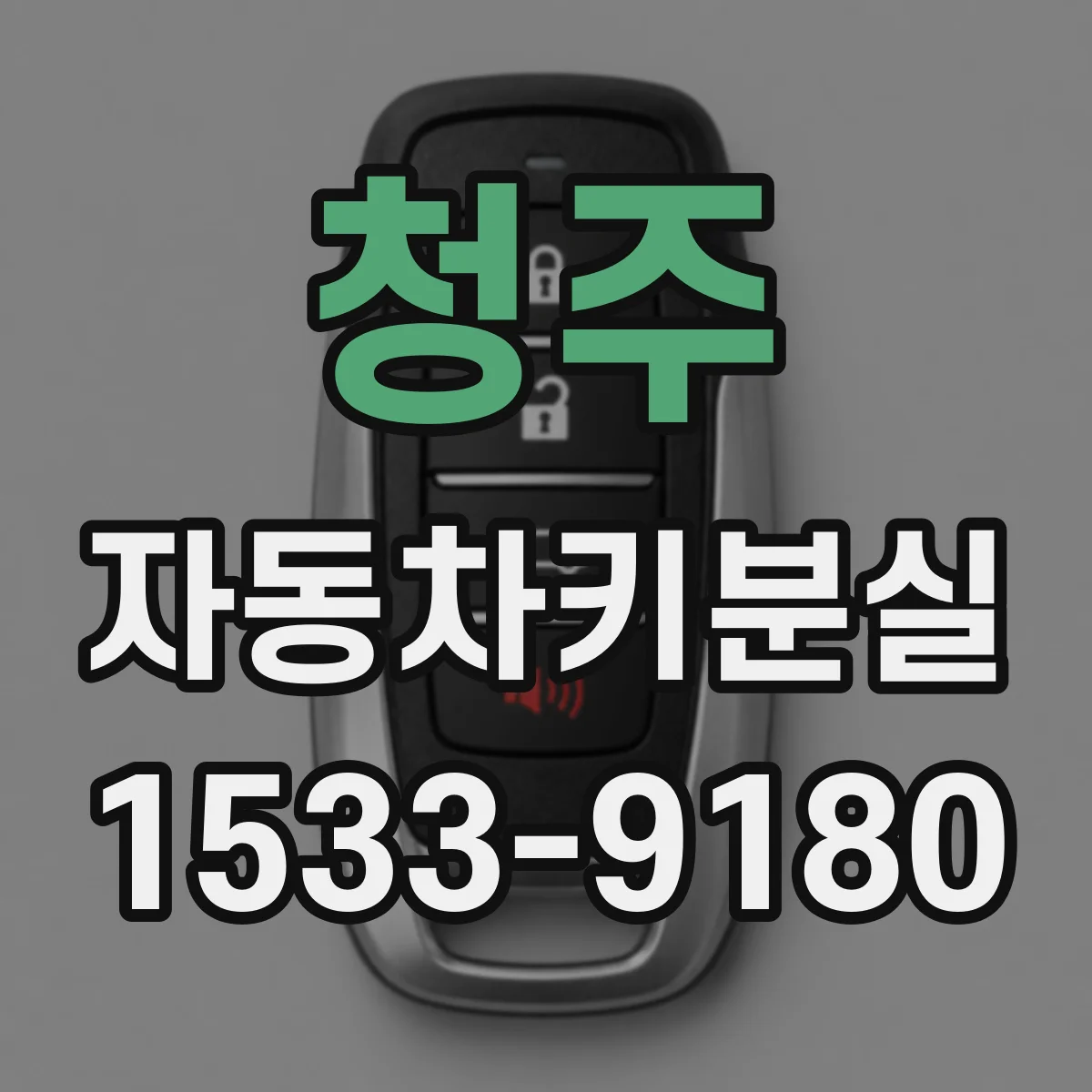청주 자동차키분실