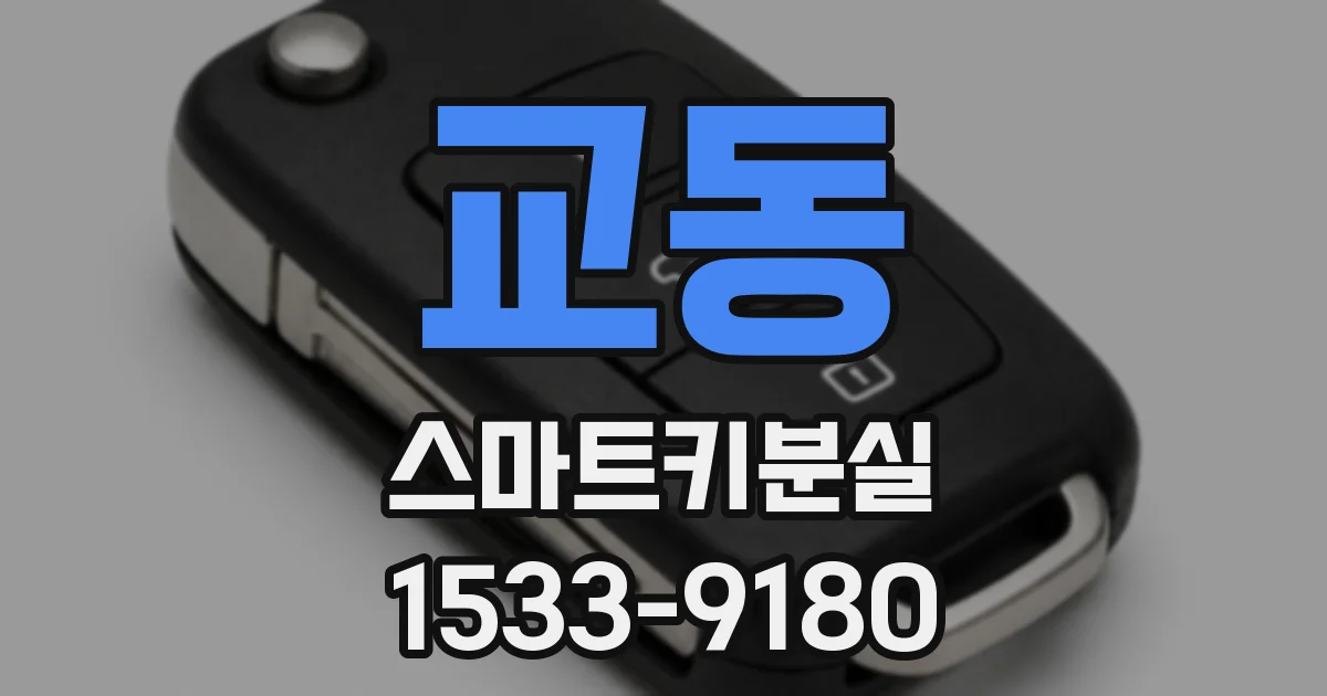 교동 스마트키분실