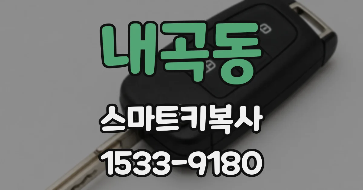 내곡동 스마트키복사