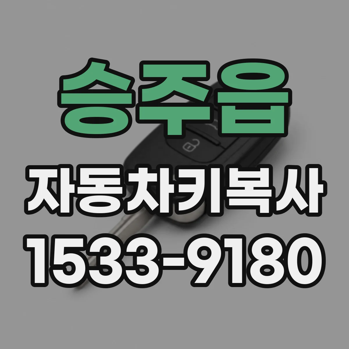 승주읍 자동차키복사