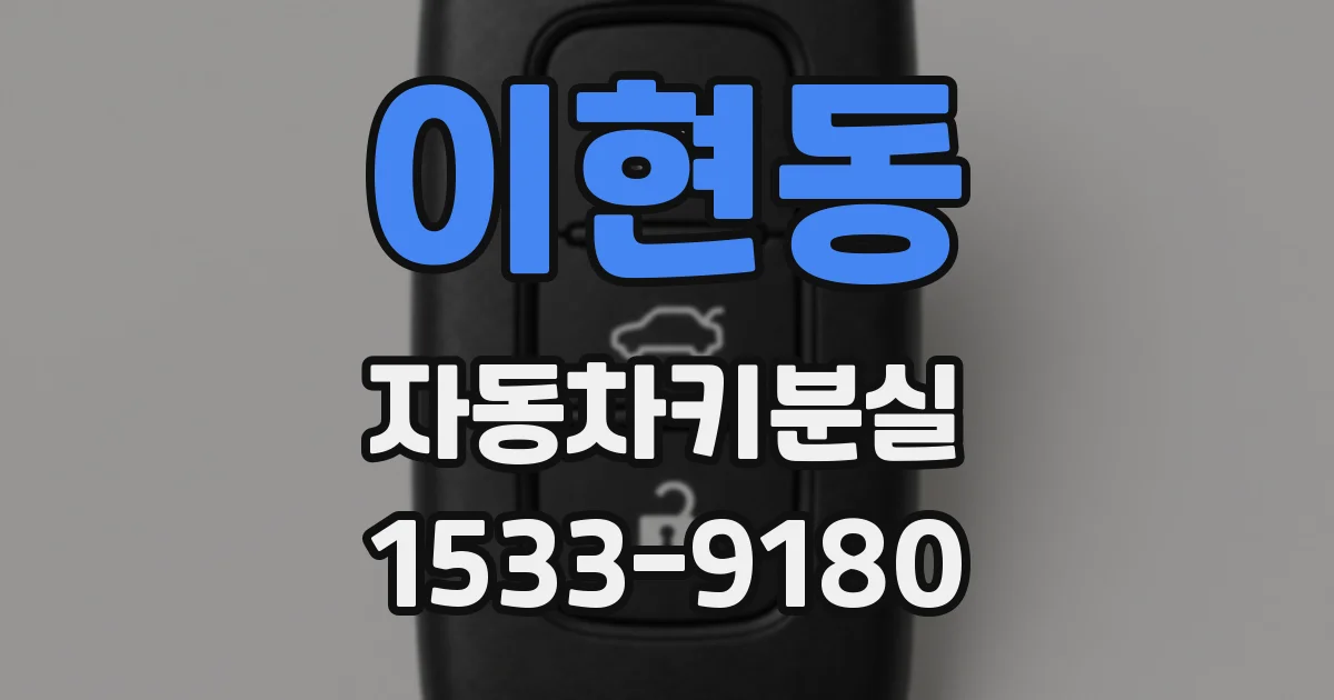 이현동 자동차키분실