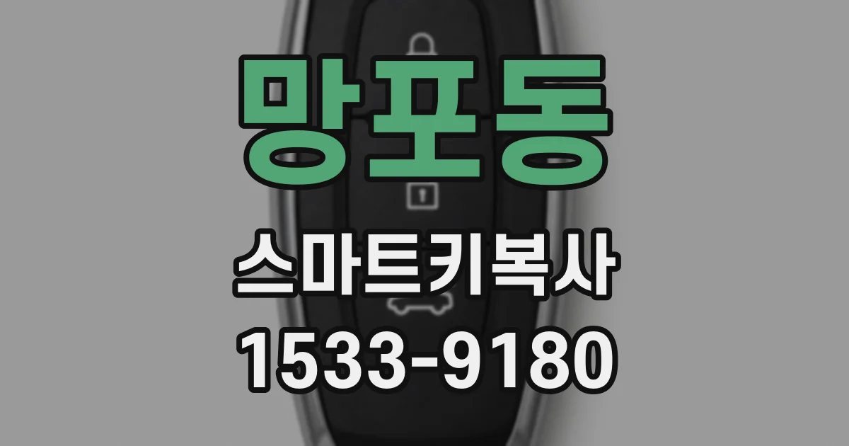 망포동 스마트키복사